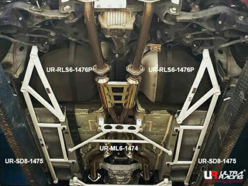Ultra Racing 8-point rear torsion brace for Hyundai Genesis Coupe BK