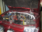 Ultra Racing front upper strut brace for Mitsubishi Pajero Pinin I