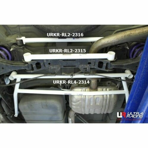 Ultra Racing 2-point rear lower chassis brace for Kia Carnival II VQ