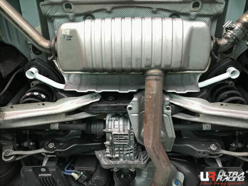 Ultra Racing rear lower chassis brace for MFA platform (Mercedes-Benz A-Class/CLA/GLA, Infiniti Q30)