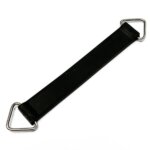 Racingline retaining strap for long cylindrical intake systems
