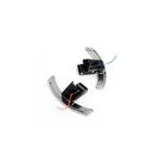 Racingline magnetic DSG paddle shifters (titanium silver) for VW Golf 8, Arteon R, Tiguan R, T-Roc R and Polo AW