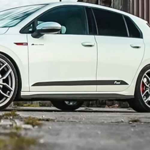 Racingline short silver door stickers