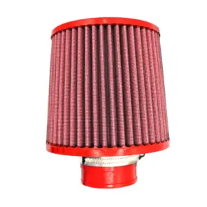BMC conical air filter FBSA60-140 – Ø60 mm flange, 186 mm high, polyurethane top