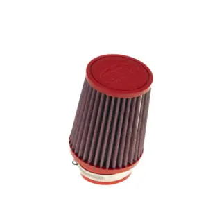 BMC conical air filter FBSA65-128 – Ø65 mm flange, 143 mm high, polyurethane top