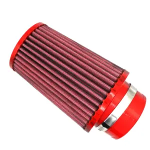 BMC conical air filter FBSA65-150 – Ø65 mm flange, 198 mm high, polyurethane top