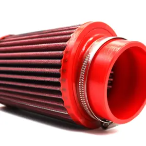 BMC conical air filter FBSA70-128 – Ø70 mm flange, 165 mm high, polyurethane top