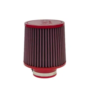 BMC conical air filter FBSA76-140 – Ø76 mm flange, 183 mm high, polyurethane top