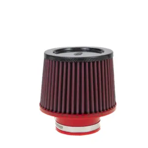 BMC conical air filter FBSA80-110C – Ø80 mm flange, 156 mm high, carbon top