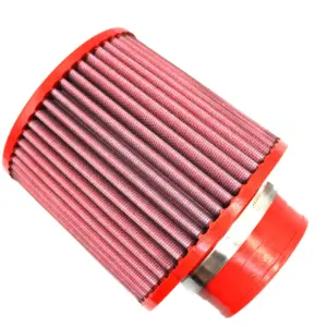 BMC conical air filter FBSA80-140 – Ø80 mm flange, 186 mm high, polyurethane top