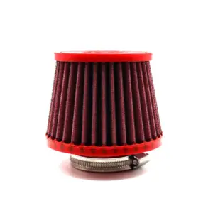 BMC conical air filter FBSS50-100 – Ø50 mm flange, 100 mm high, polyurethane top