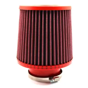 BMC Twin Air conical filter FBTW76-140P – Ø76 mm flange, 186 mm high, plastic top