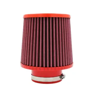 BMC Twin Air conical filter FBTW80-140P – Ø80 mm flange, 186 mm high, plastic top