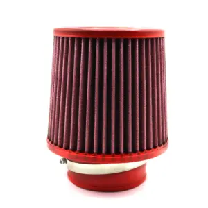 BMC Twin Air conical filter FBTW90-140 – Ø90 mm flange, 186 mm high, metal top