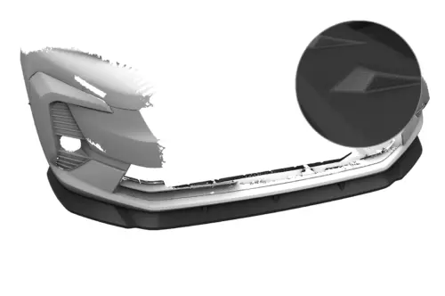 CSR front splitter for Peugeot Traveller / E-Traveller / Expert / E-Expert