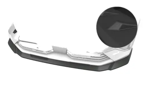 CSR front splitter for Opel Combo E