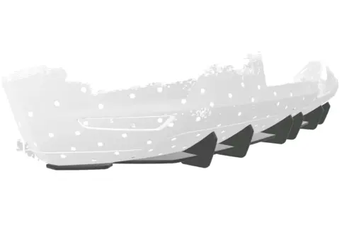 CSR rear diffuser for Seat Leon 3 (5F) 5-door