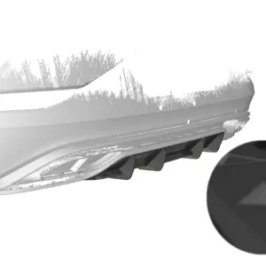 CSR rear diffuser for VW Polo 6 2G (Type AW) R-Line