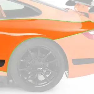 CSR fenders for Porsche 911/996 coupé / convertible, not for GT2, Turbo and 4S