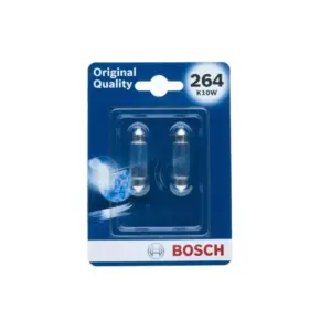Bosch halogen bulbs C10W 12 V 10 W 2700–3000 K, pair
