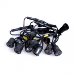 LED daytime running lights (DRL) SMOKE with Osram diodes 10 W 6000 K, 10 modules, kit