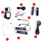 LED daytime running lights (DRL) with Osram diodes 8 W 12 V, 125 x 33 x 23 mm, kit