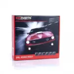 Round LED daytime running lights (DRL) with Osram diodes 8 W 6000 K, diameter 7 to 9 cm, kit