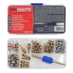 Einparts A/C service valve core kit R-134a, 61 pieces with tool