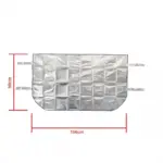 Einparts windscreen cover 156 x 90 cm, frost and sun protection, 1 pc