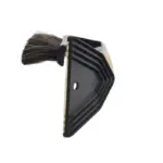 Einparts snow brush with ice scraper 55 cm, brass blade, ribbed wooden handle, 1 pc