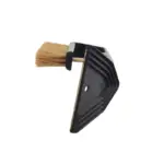 Einparts snow brush with ice scraper 55 cm, brass blade, straight wooden handle, 1 pc