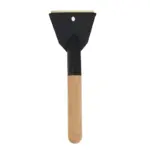 Einparts ice scraper with brass blade 33 cm, wooden handle, 1 pc