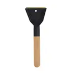 Einparts ice scraper with brass blade 33 cm, wooden handle, 1 pc