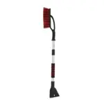 Einparts telescopic snow brush with ice scraper 87–115 cm, brass blade, 1 pc