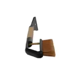 Einparts snow brush with ice scraper 70 cm, straight wooden handle, 1 pc