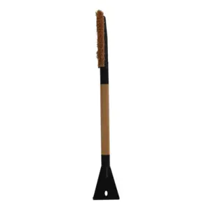 Einparts četka sa strugačem 70 cm, ravna drvena ručka, 1 kom