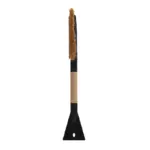 Einparts snow brush with ice scraper 55 cm, straight wooden handle, 1 pc