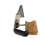 Einparts snow brush with ice scraper 55 cm, straight wooden handle, 1 pc