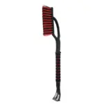 Einparts snow brush with ice scraper 65 cm, black and red, soft handle, 1 pc
