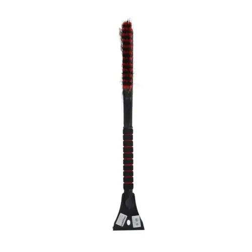 Einparts snow brush with ice scraper 65 cm, black and red, soft handle, 1 pc