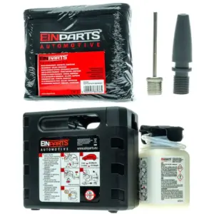 Einparts tyre repair kit: 120 W compressor and 400 ml sealant with carry bag