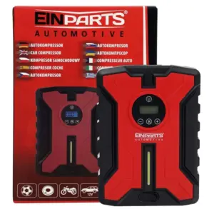 Einparts 12 V 100 W car compressor with LCD and light, 120 PSI, 22 l/min