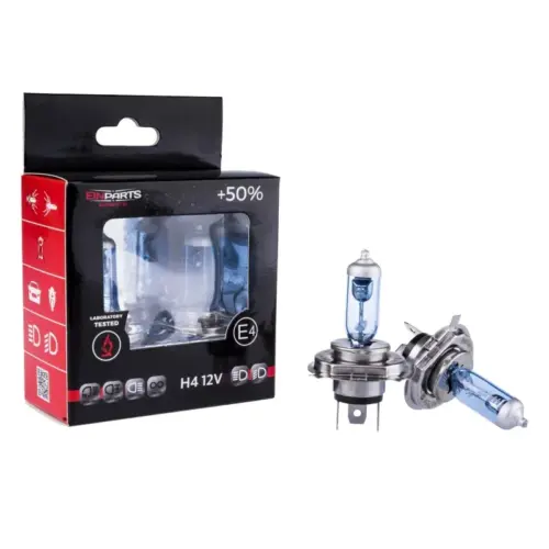 Einparts halogen bulbs H4 12 V 60/55 W 5000 K, pair