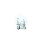 Einparts halogen bulb P21W 12 V 5 W 3000 K, 1 pc