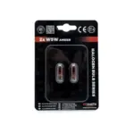 Einparts halogen bulbs W5W 12 V 5 W 1700–1800 K, pair