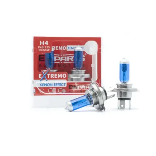 Einparts halogen bulbs H4 12 V 60 W 5000 K, pair