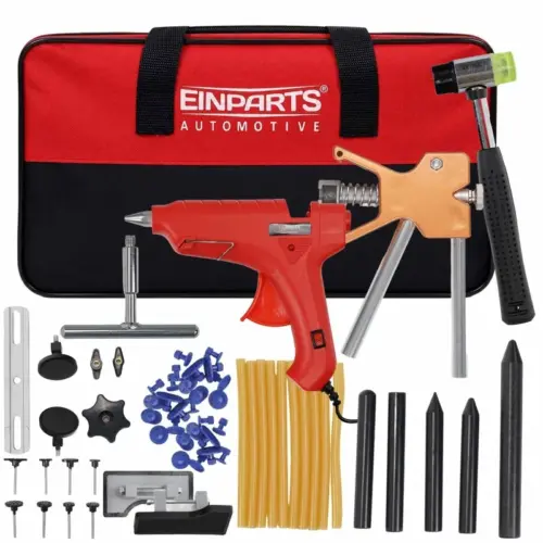 Einparts 52-piece PDR dent removal kit with slide hammer and bridge puller