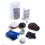 Einparts headlight restoration kit with sanding discs, polishing paste and protective liquid
