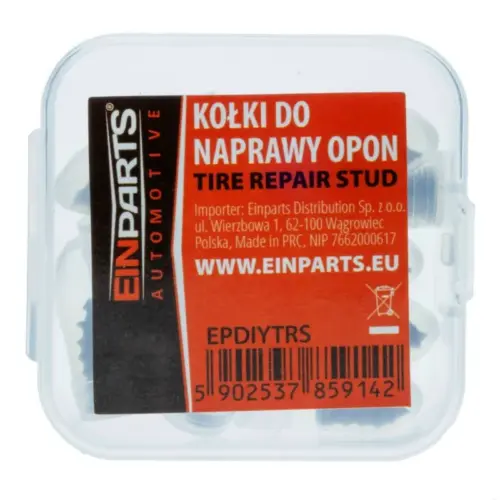Einparts compact tyre repair screw (vulcanising screw) set, 10 pcs