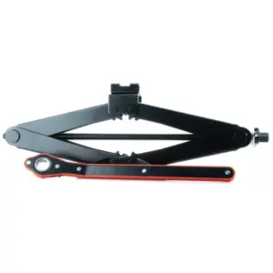 Einparts 2 t scissor jack with swivel head, ratchet wrench and gloves